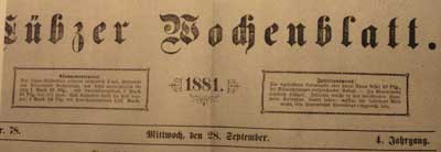 Lübzer Wochenblatt